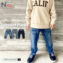 noadept.オリジナル カットデニムサルエルパンツ(80cm 90cm 100cm 110cm 120cm 130cm 140cm) キッズ ジュニア 長ズ...
