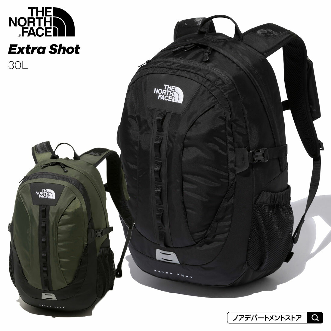 ノースフェイス THE NORTH FACE○新作○エクストラショット バックパック 22SS（30L）Extra Shot カバン バッグ デイパック ブラック NM72200【メール便不可】