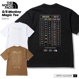 ノースフェイス THE NORTH FACE○新作○メンズ S/S モンキーマジックTシャツ（S M L XL） NPO法人モンキーマジック 支援Tシャツ 半袖Tシャツ【1点のみメール便可】NT32330 トップス 父の日ギフト