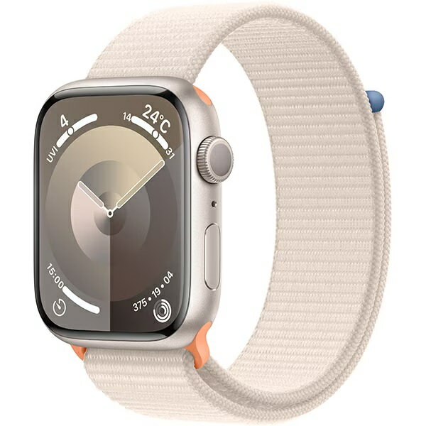 【新品】Apple Watch Series 9 45mm [ MR983J/A ] スターライトスポーツループ GPSモデル
