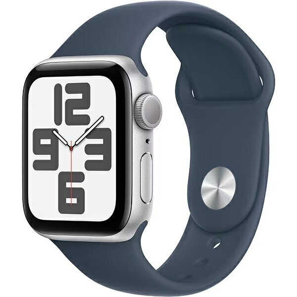 【新品】Apple Watch SE 第2世代 40mm [ MRE23J/A ] シルバー/ストームブルースポーツバンド M/L GPSモデル