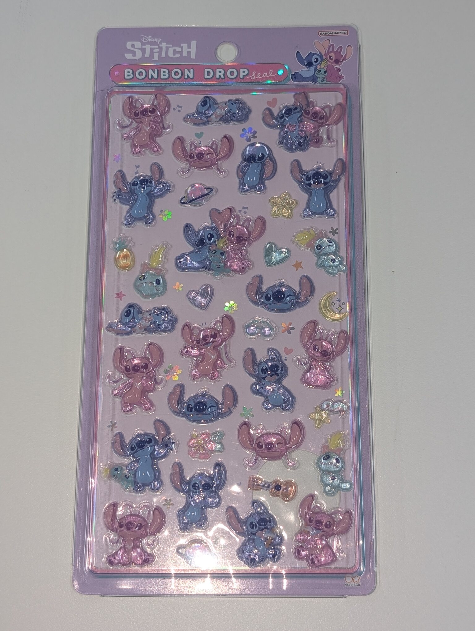 【新品】ボンボンドロップシール スティッチ＆エンジェル [ S8812055 ]