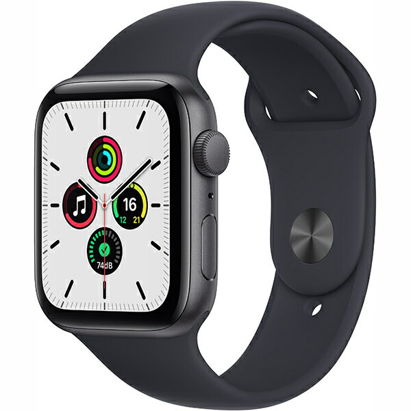 【新品】Apple Watch SE 44mm [ MKQ63J/A ] ミッドナイトスポーツバンド GPSモデル