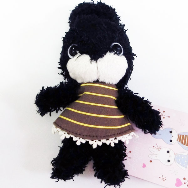 Rakuten - Y-YAMALASB 内藤デザイン研究所 【Lapin Rever De ラパン　レーヴ　ドゥ】ぬいぐるみSサイズ（ブラック） TOY インテリア ラビット うさぎ 動物 アニマル ヌイグルミ 雑貨 ギフト プレゼント