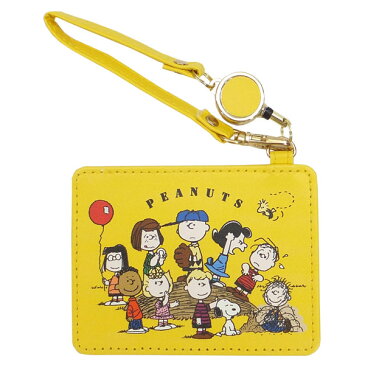 【ネコポス便発送可】スヌーピー SN38105 定期入れ リール付 ICカードケース/PEANUTS ピーナッツ SHO-BI 入学 準備 通学 キャラクター グッズ 通販 アクセサリー 収納 バッグ ギフト プレゼント