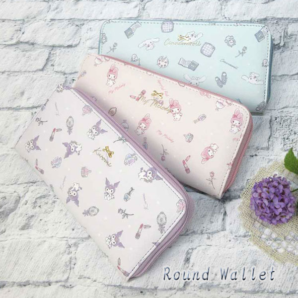 【メーカー直送品】サンリオ SR1-11CN-MM ラウンド束入れ 長財布 札入れ グッズ SANRIO キャラクター ..