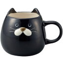 MG-13621/DECOLE/【MUG CUP collection】ぽってりねこマグ(黒猫)/インテリア/台所/キッチン/食器/コップ/カップ/デコレ/ギフト/プレゼント