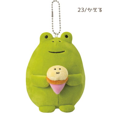 zcb-17723-29-2ps-1「もっちりマスコット(アイスかえる)S・M2点セット」デコレ concombre コンコンブル ぬいぐるみ ドーナツにゃんこ おむすびわんこ アイスかえる 笹餅パンダ 福猫だるま おすもう猫