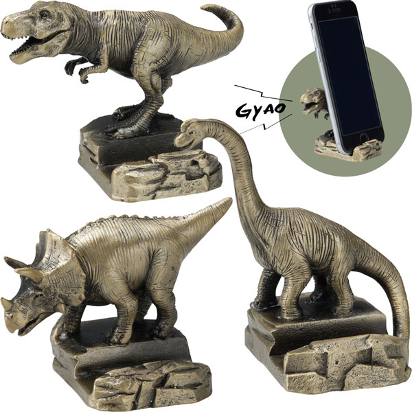 SN-74901-03「スマートフォンスタンド」デコレ DINOSAUR ダイナソー インテリア 恐竜 フィギュア 飾り 装飾 合金 DECOLE メンズ ギフト プレゼント