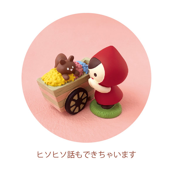 TG-62444「赤ずきんマスコット リスのフラワーカート」 decole デコレ Otogicco オトギッコ 2023 life with flowers デコレ DECOLE インテリア ディスプレイ 小物 置物 [2]