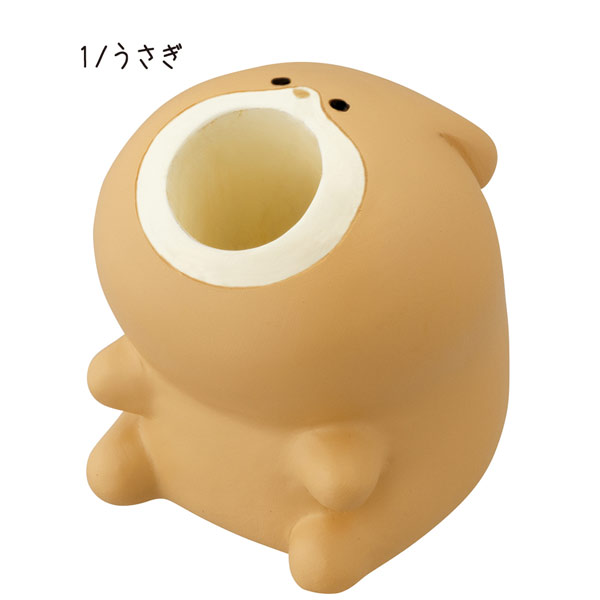 PK-62071-2「ペンスタンド うさぎ かえる」harapeko animal はらぺこあにまる DECOLE デコレ 事務用品 文具 収納 デスク 机 装飾 インテリア 小物 ギフト プレゼントの商品画像 3