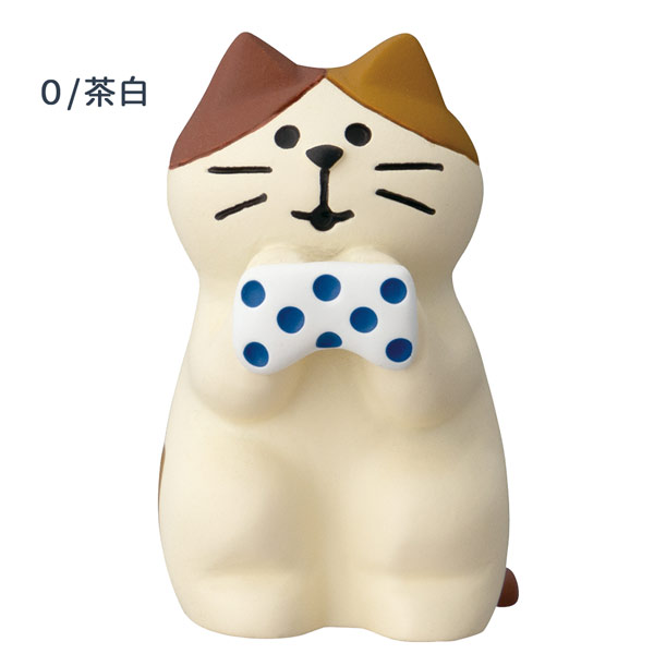 ZCB-86140-1「ゴシゴシ猫(茶白・白黒)」デコレ concombre コンコンブル ぽかぽか銭湯 まったり湯 コンコン商店街 インテリア 飾り 装飾 フィギュア DECOLE ギフト プレゼント [2]