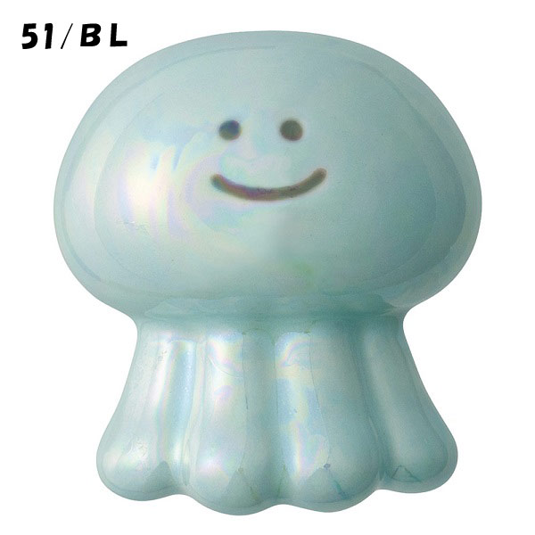 MG-90151-52「クラゲ箸置き」Jelly fish table ware ブルー ピンク ラスター加工 キラキラ うみ 海 仲間たち DECOLE デコレ 食器 台所 陶製 キッチン 装飾 インテリア 小物 ギフト プレゼントの商品画像 2