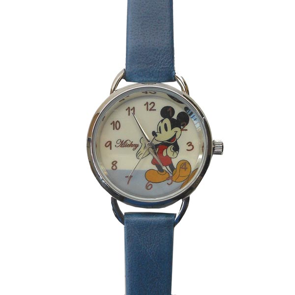 MKN011-3/【Field work/フィールドワーク】腕時計「ディズニー手書き風」（ミッキー/ブルー）/Disney/..