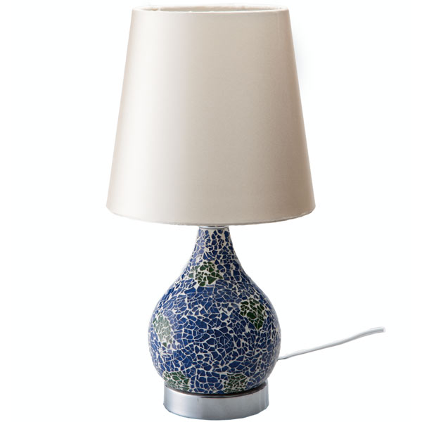 【お取り寄せ】20606 イシグロ [MOSAIC LAMP]タッチセンサーテーブルランプ（モザイクベース ブルー）ライト インテリア 照明 お部屋 装飾 ギフト プレゼント