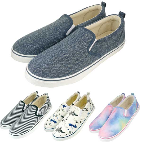 楽天のあのはこぶね【お取り寄せ】83601-08 ZIP【Slip On】プリントスリッポン「Mサイズ：約25～26cm Lサイズ：約26～27cm」 ローファー タウン ファッション シューズ 靴 紳士 おしゃれ ギフト プレゼント【セール☆1】