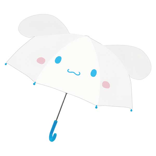 シナモロール 19328 長傘 子供用 手開き キャラクター耳付き傘 Sanrio サンリオ シナモン 47cm 子供 キッズ レイン 雨 アンブレラ 携帯 梅雨 服飾 グッズ 通勤 通学 通園 ギフト プレゼントのサムネイル