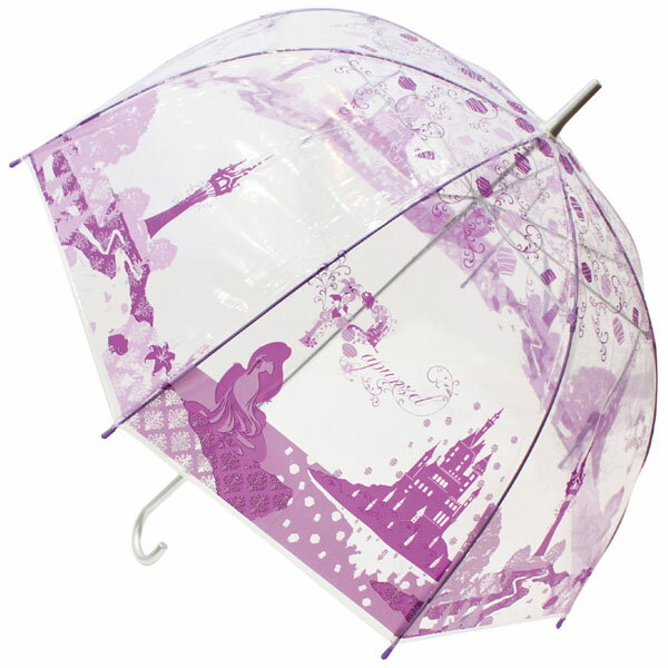 ラプンツェル 32402 キャラクタービニール傘 Disney ディズニー 59cm 雨 梅雨 レイン アンブレラ ファッション 服飾 おでかけ 大人 ギフト プレゼントのサムネイル