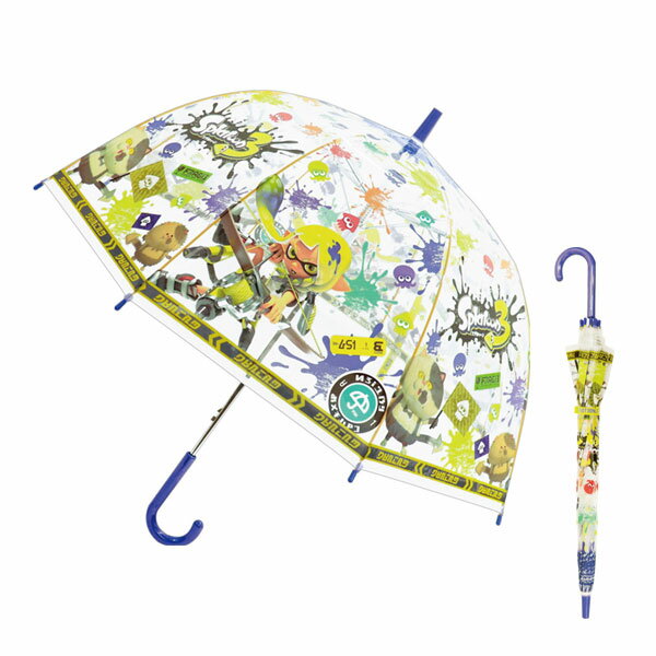 32482 スプラトゥーン3 子供ビニール傘 55cm バンダイ 任天堂 ニンテンドウ nintendo グラスファイバー..