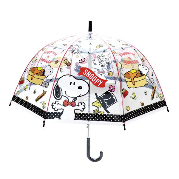32529 子供ビニール傘 スヌーピー スイーツ 55cm snoopy ピーナッツ peanuts 長傘 雨 梅雨 レイン アン..