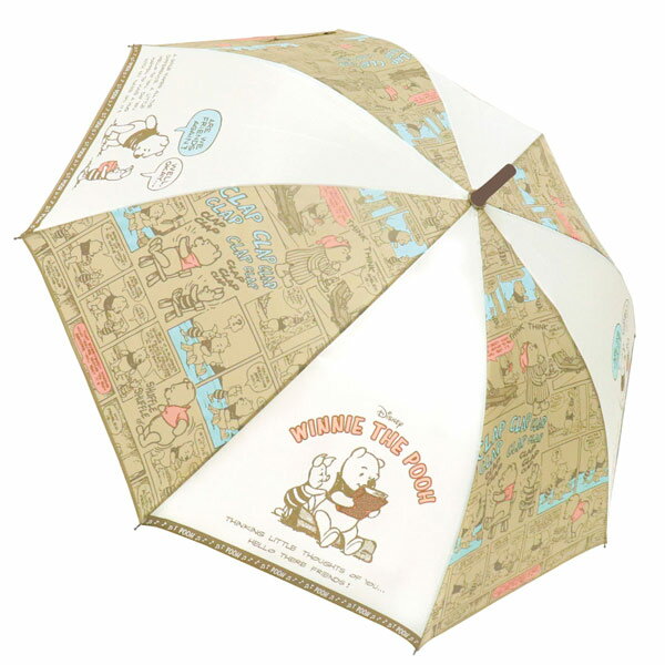 JS-35149 ジェイズプランニング【Disney プー コミック】キャラクター長傘「サイズ：55cm」 ファッショ..