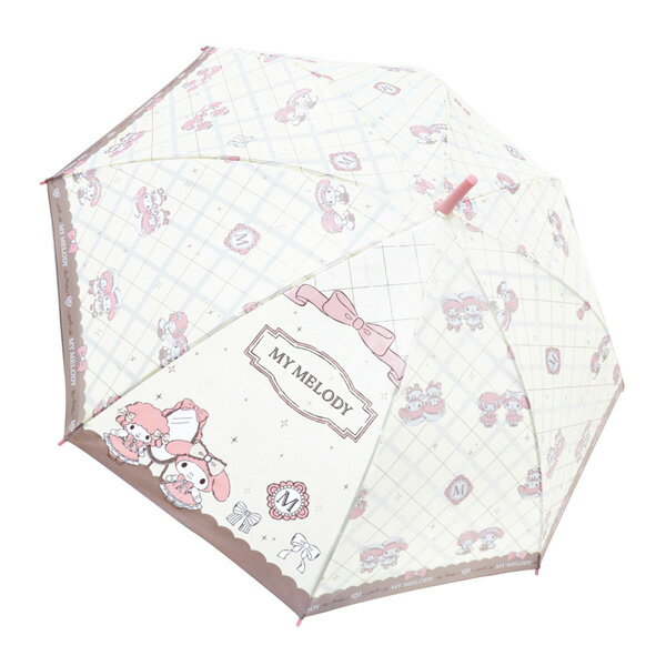 35205 マイメロディ アンティーク キャラクター 長傘 子供 55cm SANRIO サンリオ ワンタッチ ジャンプ 溝骨仕様 ポリエステル ジェイズプランニング ファッション カサ かさ 服飾 雑貨 梅雨 季節 レイン ギフト プレゼント