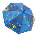 35226 スーパーマリオ シルエット 長傘 55cm 8本骨 バンダイ Nintendo 任天堂 子供 キッズ レイン 雨 アンブレラ 携帯 梅雨 服飾 グッ...