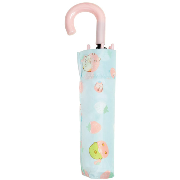 すみっコぐらし ミント 90418 キャラクター 折畳傘 53cm San-x サンエックス 携帯 レイン 雨 アンブレラ 梅雨 服飾 グッズ 通勤 通学 通園 安全ろくろ仕様 耐風骨仕様 ギフト プレゼント