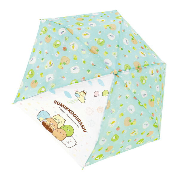 90437 すみっコぐらし たべもの キャラクター 折畳傘 53cm San-x サンエックス 携帯 レイン 雨 アンブ..
