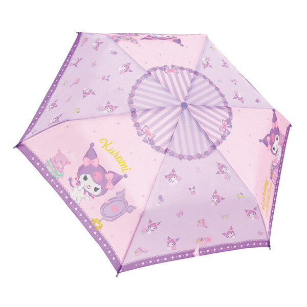 90487 キャラクター 折畳傘 クロミ ピンクルーム 53cm SANRIO サンリオ 携帯 レイン 雨 アンブレラ 梅雨 服飾 グッズ 通勤 通学 通園 安全ろくろ仕様 耐風骨仕様 ギフト プレゼント