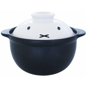 ミッフィー miffy 401186 一人用土鍋 ミッフィーフェイス Dick Bruna ディックブルーナ 絵本 金正陶器 キャラクター 冬 食事 こたつ 食器 陶器 顔 ギフト プレゼント