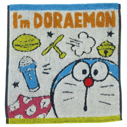 【ネコポス便発送可】丸眞 ハンドタオル I'm doraemon ドラえもん 34×36cm アイムドラえもん 綿100% 2805013400 キャラクター 綿 コットン cotton 洗面所 汗 レジャー スポーツ 洗顔 手洗い 外出 携帯 手拭