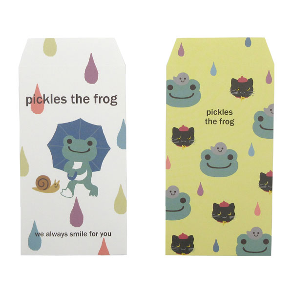 【セール☆4】【ネコポス便発送可】195180-97-set ピクルス ぽち豆封筒(5枚入り)×2種セット かたつむりくん&ピエール・ベイビーちゃん pickl...