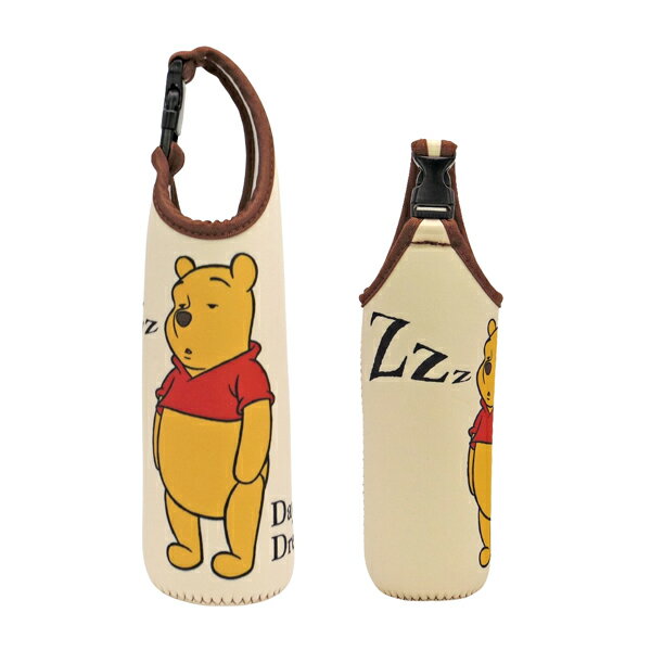 【ネコポス便発送可】217233-25 Winnie the Pooh プーさん ペットボトルカバー600 ファニーフェイス ド..