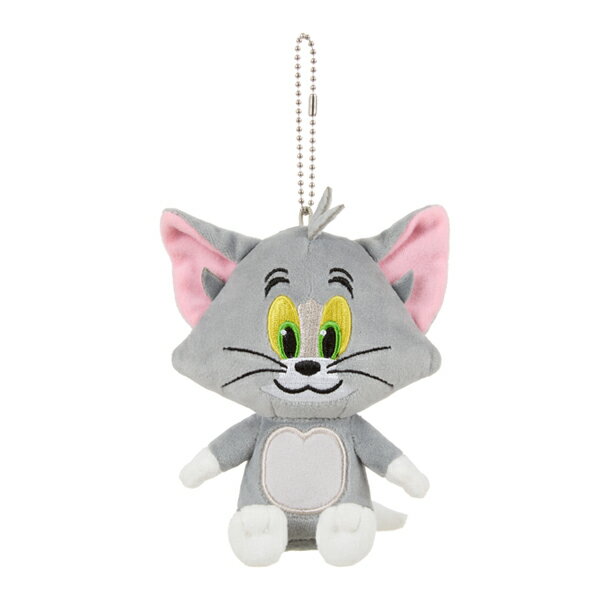 乐天商城 - 541379 トムとジェリー マスコットキーチェーン トム ぬいぐるみ セキグチ TOM & JERRY カートゥーン ボールチェーン キーホルダー マスコットチャーム