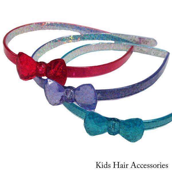 【ネコポス便発送可】CS-1078/WILL/【キッズアクセサリー】カチューシャ「髪留め」(ラメリボン)/ファッション/おしゃれ/まとめ髪/ヘアー/雑貨/ギフト...