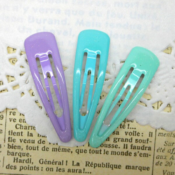 WL17795/WILL/【ヘアーアクセサリー】スリーピン3個セット「髪留め」(ラメ入り3色/パープル・ブルー・ミントグリーン)/ファッション/おしゃれ/まとめ...