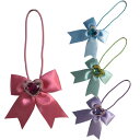 【ネコポス便発送可】py818/WILL/【ヘヤーアクセサリー】コンチョポニー「髪留め」(ラメハートリボン)/ファッション/おしゃれ/まとめ髪/ヘアー/雑貨/ギ...