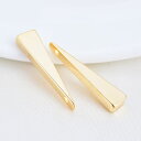 【メール便可】【1個入り】三角のスティックチャーム K24GPゴールド 5mm×22mm 三角 三角形 トライアングル スティック 美しい レディース 女性 エ...