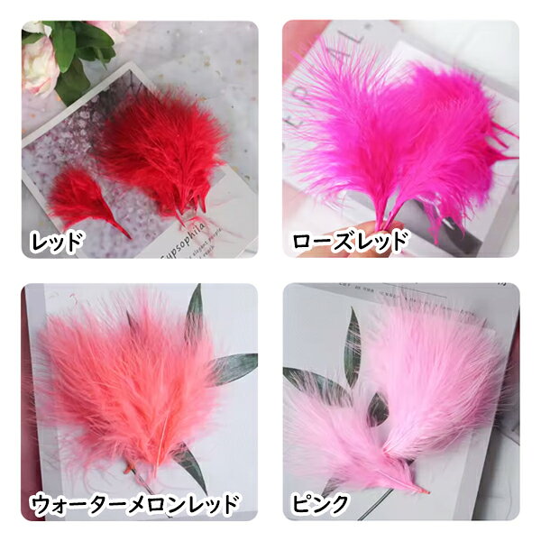 【メール便可】【1個入り】ふわふわ天然フェザー 七面鳥の羽 小サイズ 全18色 約7cm～12cm 鳥の羽鳥 バード 羽根 羽 翼 ウイング デコパーツ 天然素材 ナチュラル ネックレス ピアス イヤリング 可愛い エスニック アクセサリーパーツ ハンドメイド 手芸 手作り noahshop-10001144 ファッションアクセサリー ノア サンプル画像2