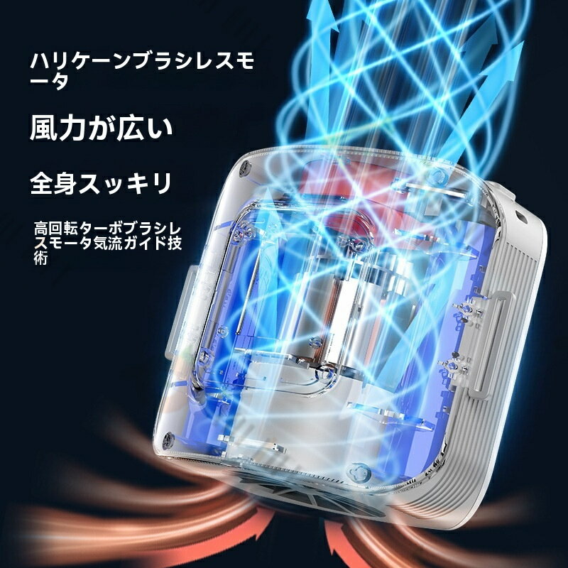 【SALE】2025新型腰掛け高速アイシールドファン10000mAh腰掛け・卓上置き コンパクトサイズ ストラップ付きジェットファン アウトドア作業/暑さ対策 3段階調節 ポータブルファンUSB扇風機 工事現場/農作業/釣りリチウム電池内蔵超強力半導体冷却ミニクーラー