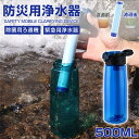 \定期限定8%OFFクーポン全商品利用可/携帯浄水器 アウトドア サバイバル浄水器 コンパス 搭載 濾過器 フィルター ポンプ 登山 キャンプ 野営 災害用 防...