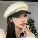 帽子 レディース キャスケット 春 通気性 サイズ調節 ウール 防寒 釣り フリーサイズ ブルー かわいい 混色 メンズ オールシーズン ベレー帽 デート 黒 ...