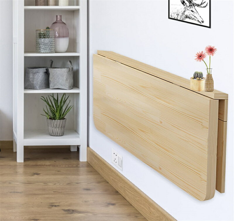 壁掛け式折りたたみテーブル、キッチンとバスルームの木製ダイニングテーブル、ワークベンチと子供用テーブルバルコニー、90°折りたたみテーブル デスク 壁掛け パソコンデスク 勉強机 壁掛け テーブル ウォールデスク 壁掛け 折りたたみ式70x50