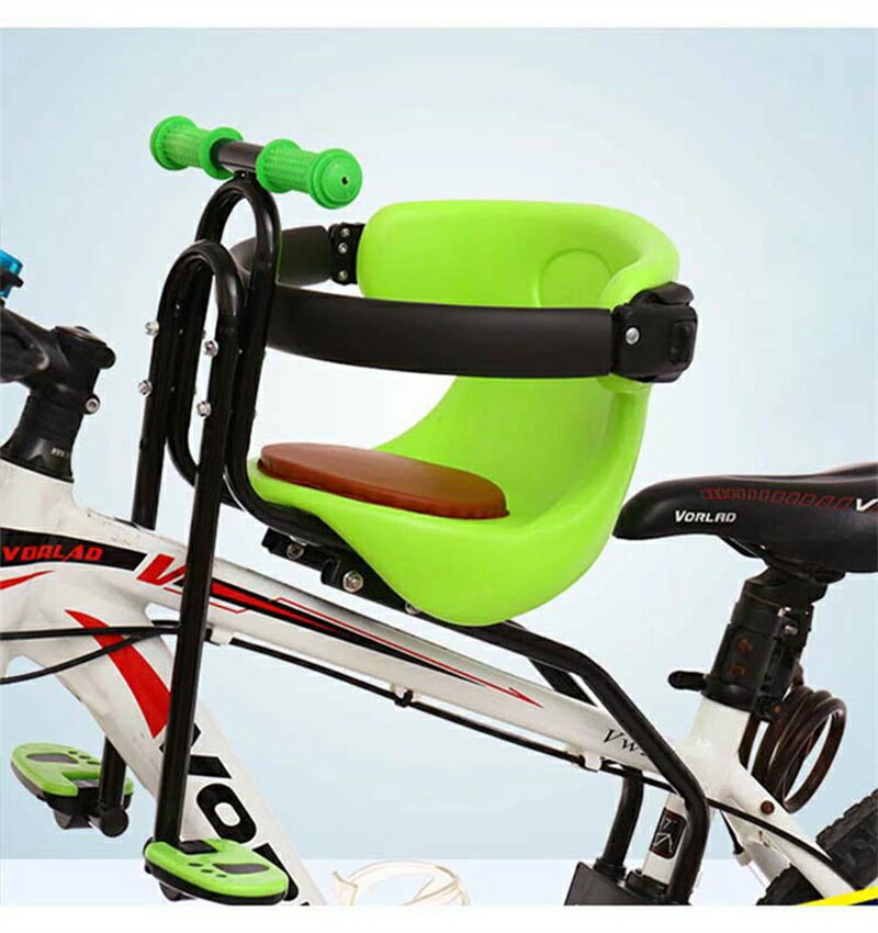 マウンテンバイクのフロントチャイルドシートマウンテンバイク 子供乗せ自転車 フロント 乗り降り安い 自転車前用 シートマット 3