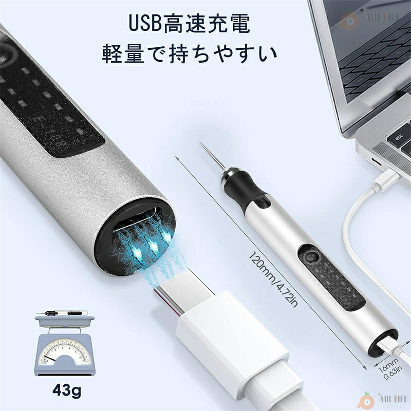 Ħ��ڥ� ��ư �����ɥ쥹 �ߥ˸���ڥ� �ݡ����֥� 18000RPM��®��ž 3����® USB���ż� ���� 35�ӥå��դ� ��ưĦ��ڥ󥭥å� �Ų���� Ħ��/�ꤢ��/����/����/�ں�/�Ĥ�Ф�/�ޥ˥��奢/������Ȥ� ������ݸ� �ں�� DIY �ۥӡ�