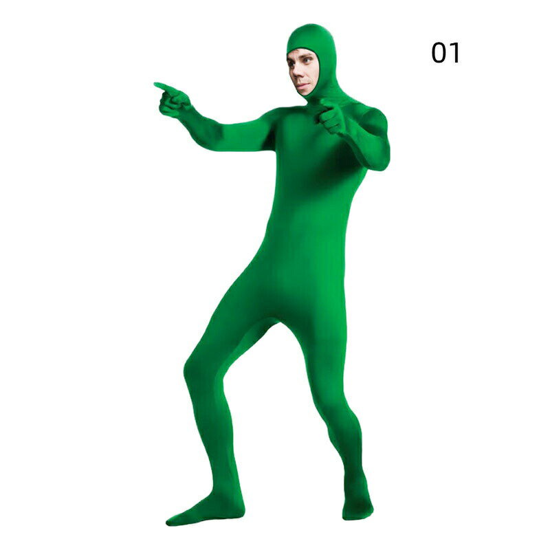 全身タイツ おもしろい 男性 女性 顔出し コスプレ ハロウィン 10color 伸縮 通気 柔らかい 子供用 大人用 大きいサイズ ハロウィン 仮装 コスチューム 仮装 黒 白 青 肌色 緑 赤 ピンク 紫 イベント パーティー 文化祭 2