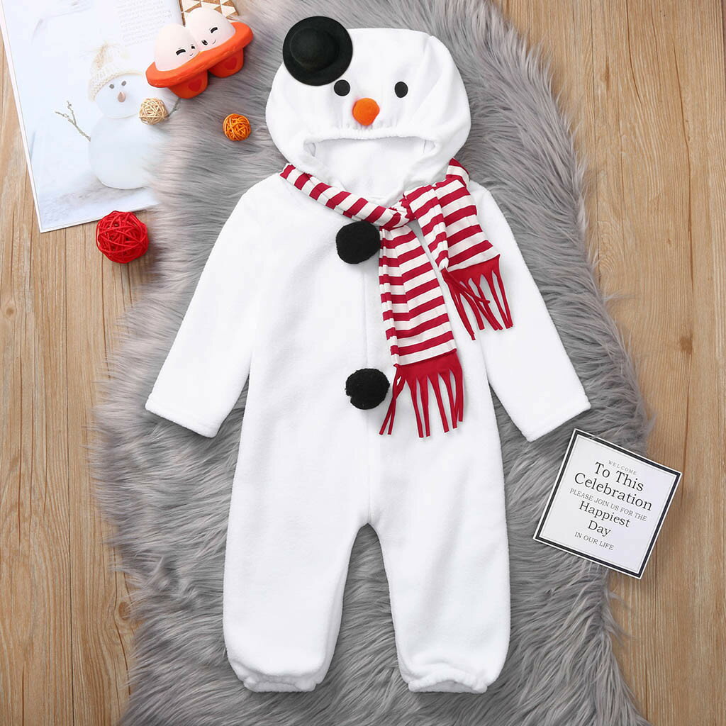 Rakuten - クリスマス 衣装 ベビー 子供 仮装 雪だるま ワンピース キッズ サンタクロース 衣装 子供 子供服 スノーマン 幼稚園 カバー 帽子 コスチューム コスプレ 男の子 女の子 トップス 男女兼用