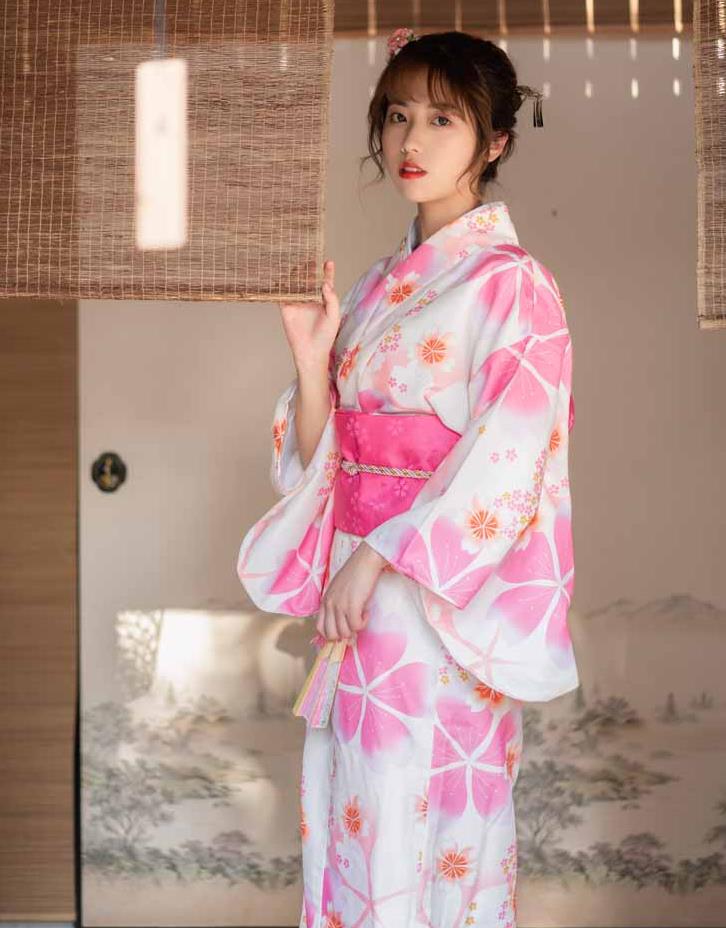 Rakuten - 浴衣 レディース ゆかた 大人浴衣 女 かわいい エロ 大人 ファッション 個性的 安い きれい 華やか　桜柄　ピンク　桃色
