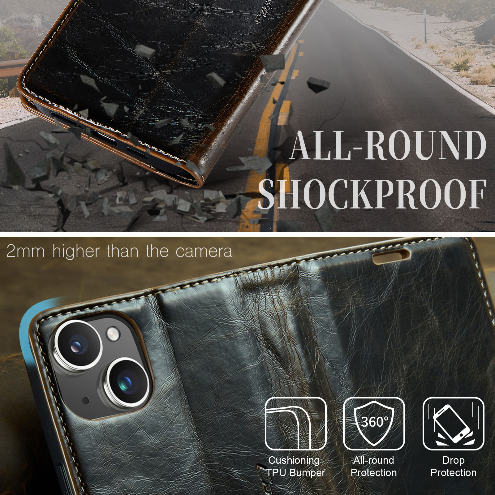 Rakuten - iPhone15スマホケース 手帳型 多機種対応 アイフォン iPhone 14 13 12 11 mini Pro max Plusカバー ケース ストラップ ショルダータイプ カード収納 PUレザー ストラップ付き 落下防止 高級感 PUレザー 手帳型ケース シンプル おしゃれ ストラップ